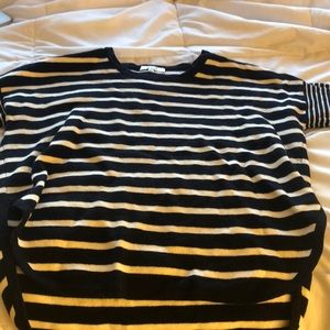 Black & White Striped Madewell Sweater